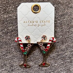 Altar'd State Holiday Martini Earrings